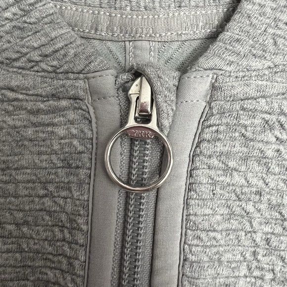 Lululemon Jacket Women's Size Small Textured Gray Full Zip Wool Blend Activewear - Picture 7 of 12